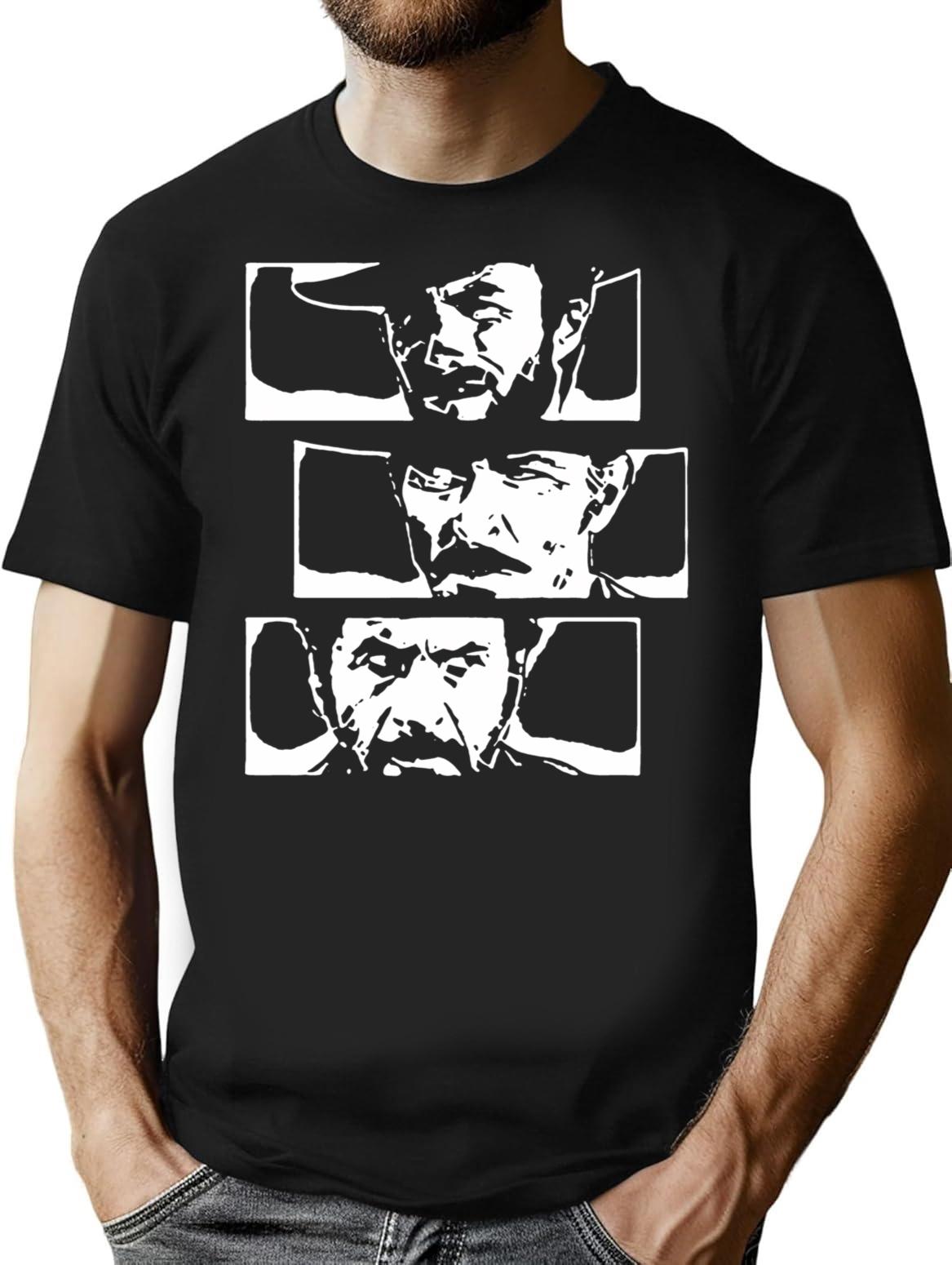 Il Buono Il Brutto Il Cattivo T-Shirt for Men & Women, T-Shirts Graphic Tee - Black