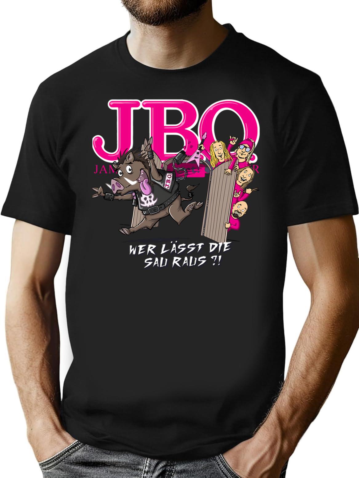 J.B.O Bands Art Funny T-Shirt for Men & Women, T-Shirts Graphic Tee - Black