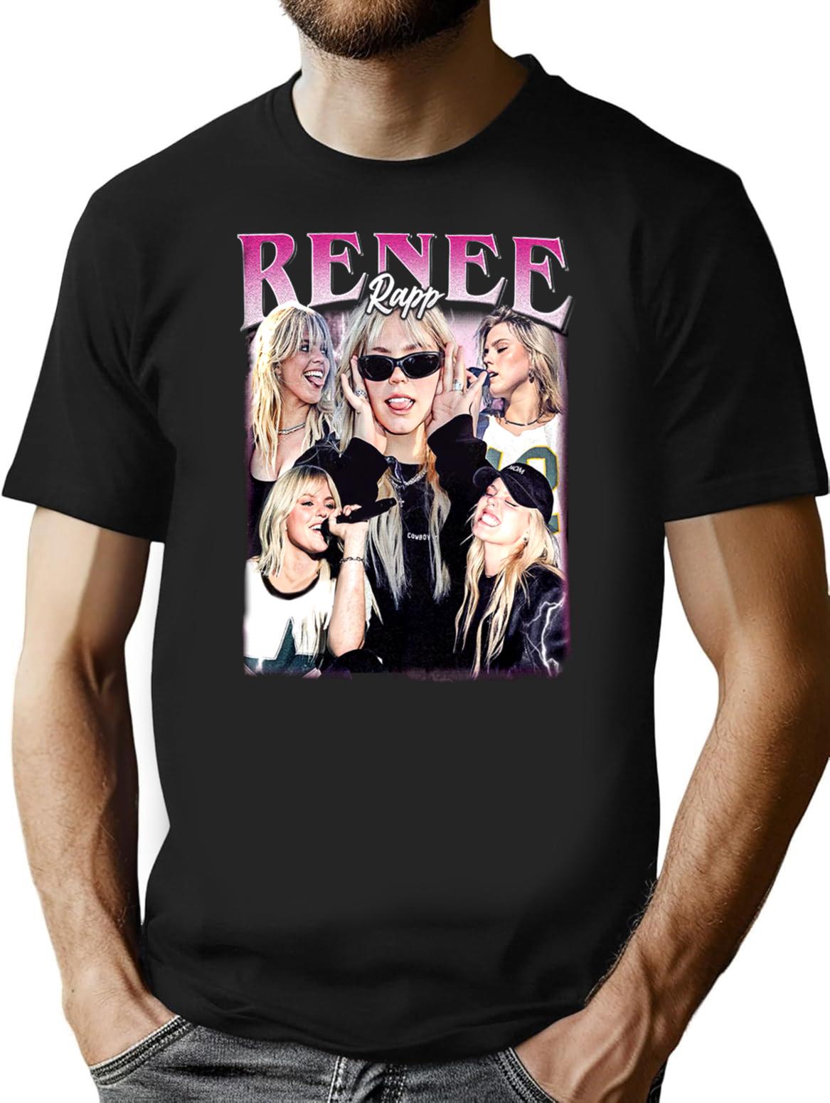 Limited Renee Rapp Vintage Shirt Gift for Woman anda Man Premium Heavyweight Cotton T-Shirt - Black