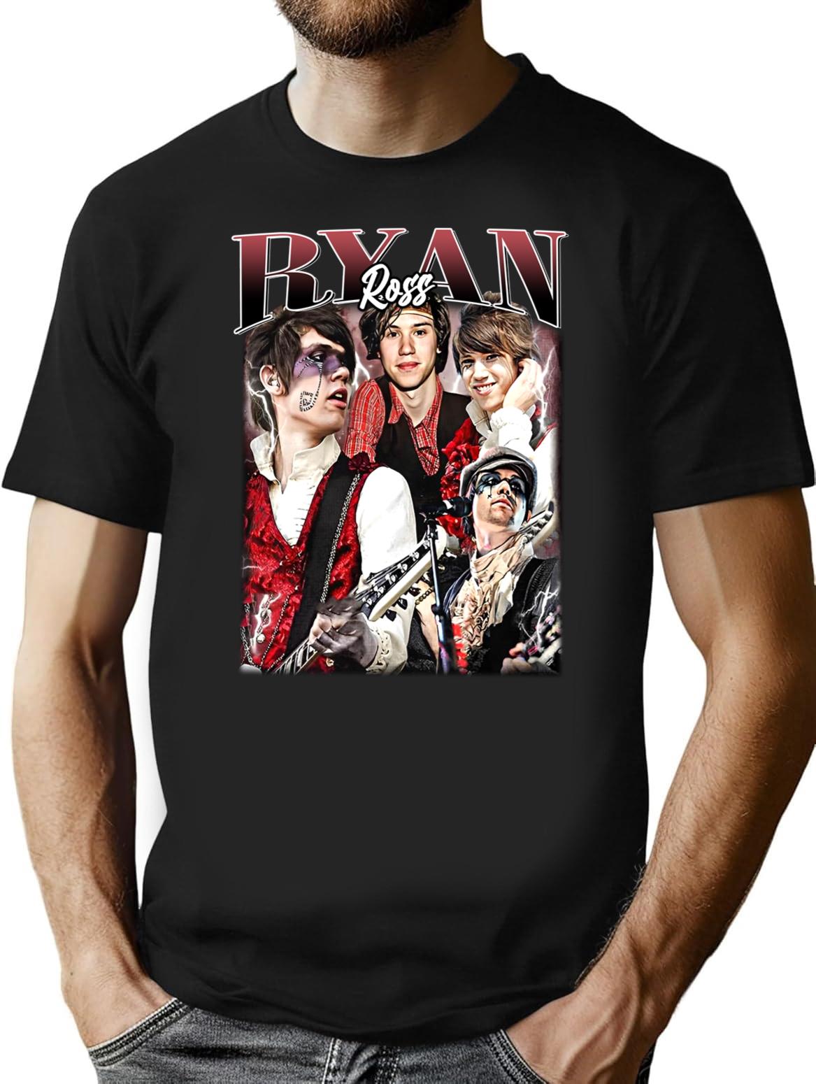 Limited Ryan Ross Vintage Shirt Gift for Woman and Man Premium Heavyweight Cotton T-Shirt - Black