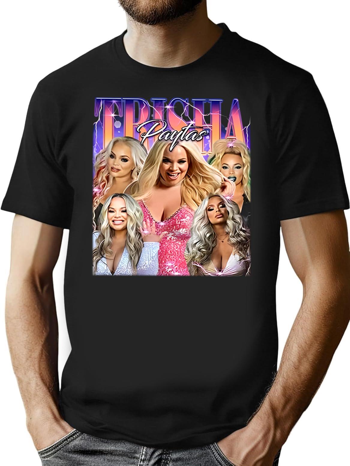Limited Trisha Paytas Vintage Shirt Gift for Woman and Man Premium Heavyweight Cotton T-Shirt - Black