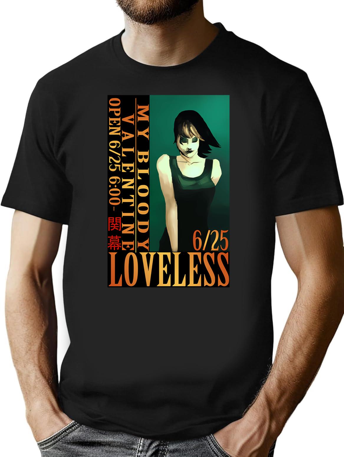 Loveless Poster Ff7 Classic . T-Shirt for Men & Women, T-Shirts Graphic Tee - Black