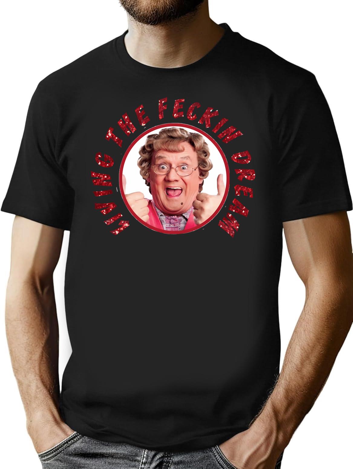 Lover Gifts Mrs Browns Boys Sarcastic Vintage British T-Shirt for Men & Women, T-Shirts Graphic Tee - Black