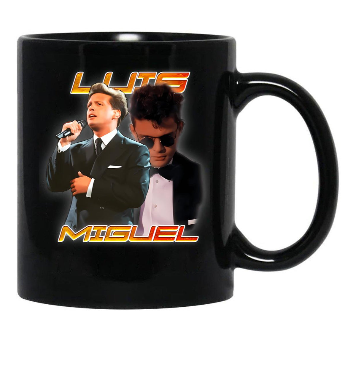 Luis Miguel Bootleg Black Coffee Mug, Gift Coffee Mug - Black