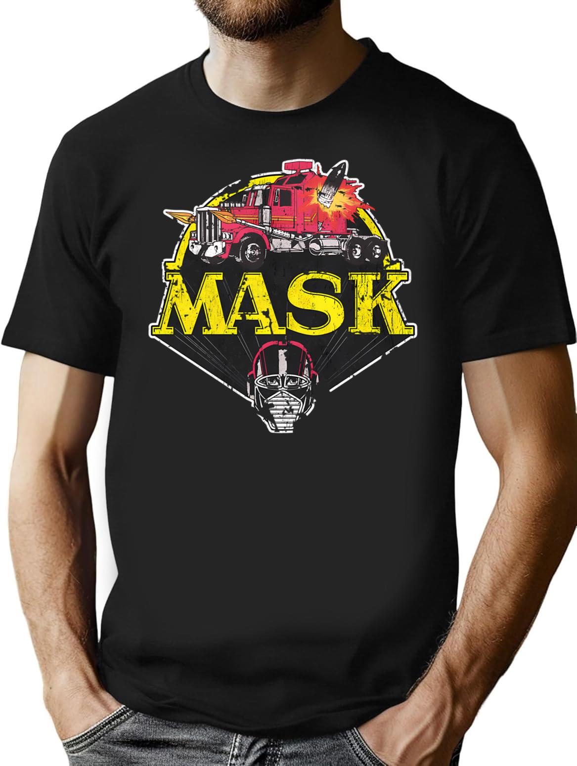 M.A.S.K. T-Shirt for Men & Women, T-Shirts Graphic Tee - Black