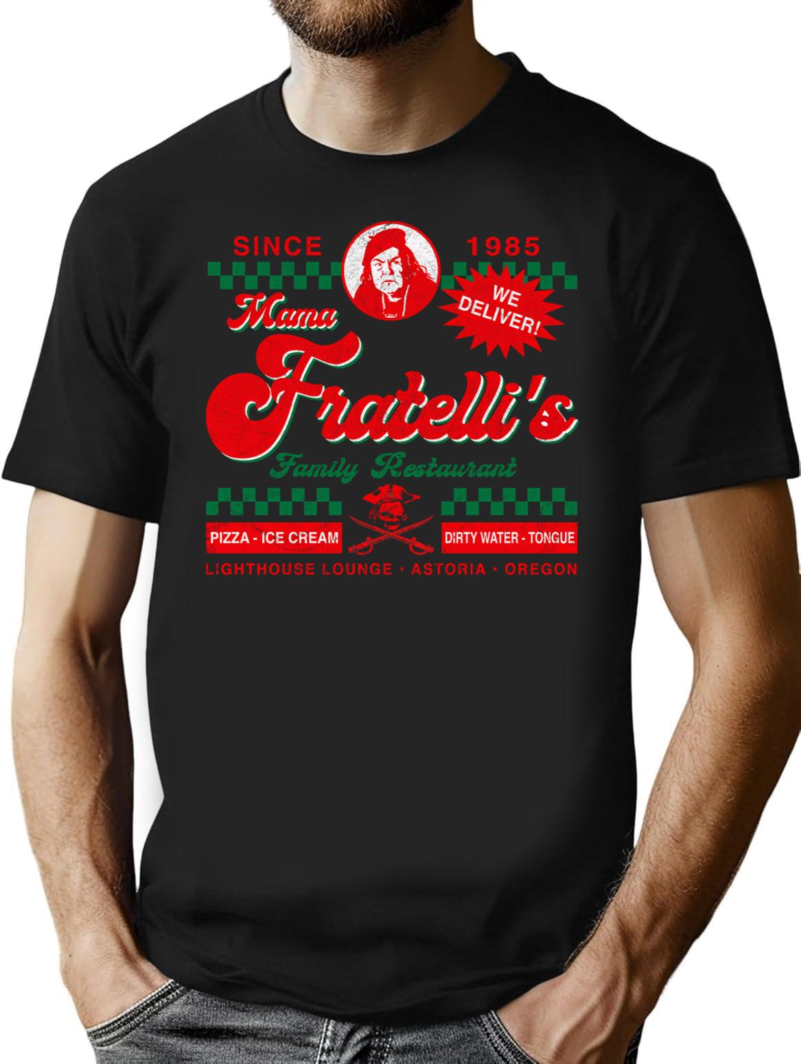 Mama Fratelli'S Restaurant Lts T-Shirt for Men & Women, T-Shirts Graphic Tee - Black