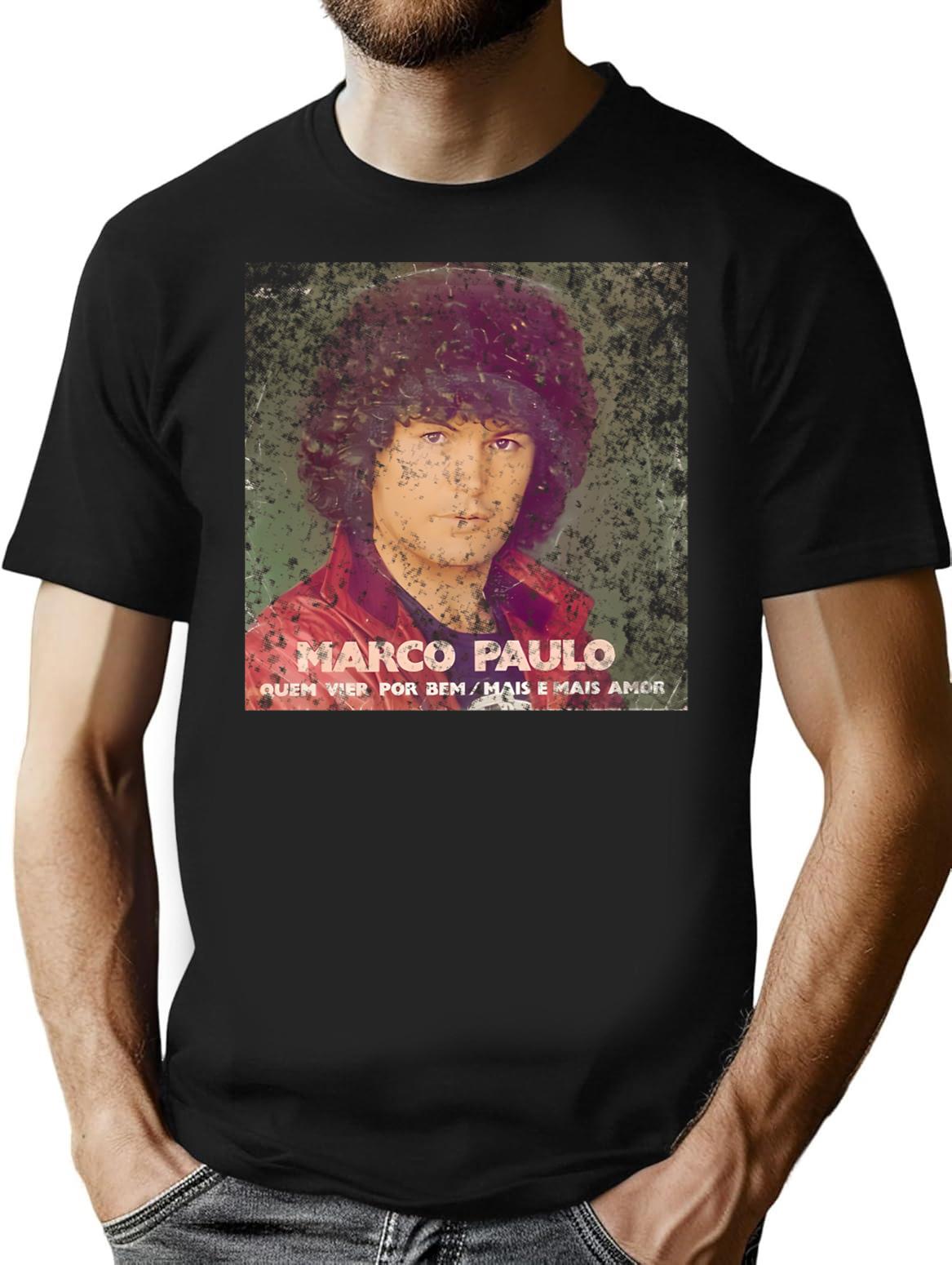 Marco Paulo T-Shirt for Men & Women, T-Shirts Graphic Tee - Black
