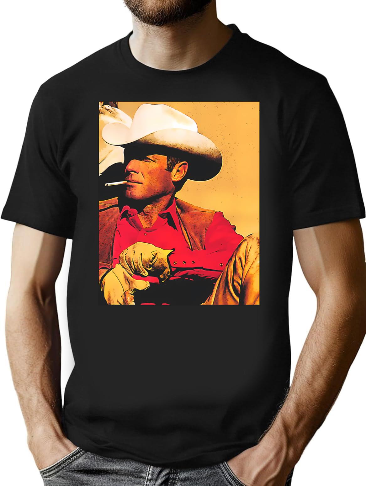 Marlboro Vintage T-Shirt for Men & Women, T-Shirts Graphic Tee - Black