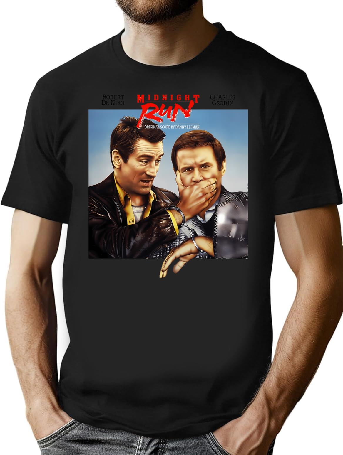 Midnight Run Vintage T-Shirt for Men & Women, T-Shirts Graphic Tee - Black