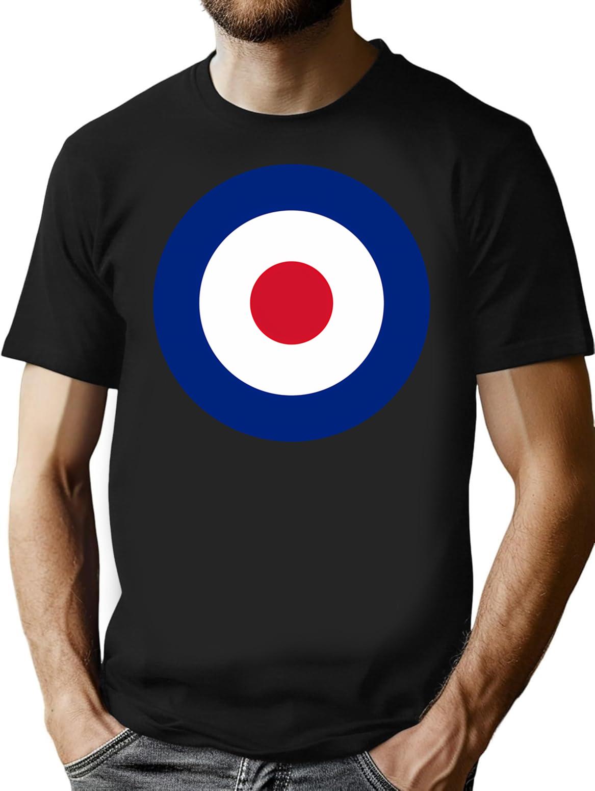 Mod T-Shirt for Men & Women, T-Shirts Graphic Tee - Black