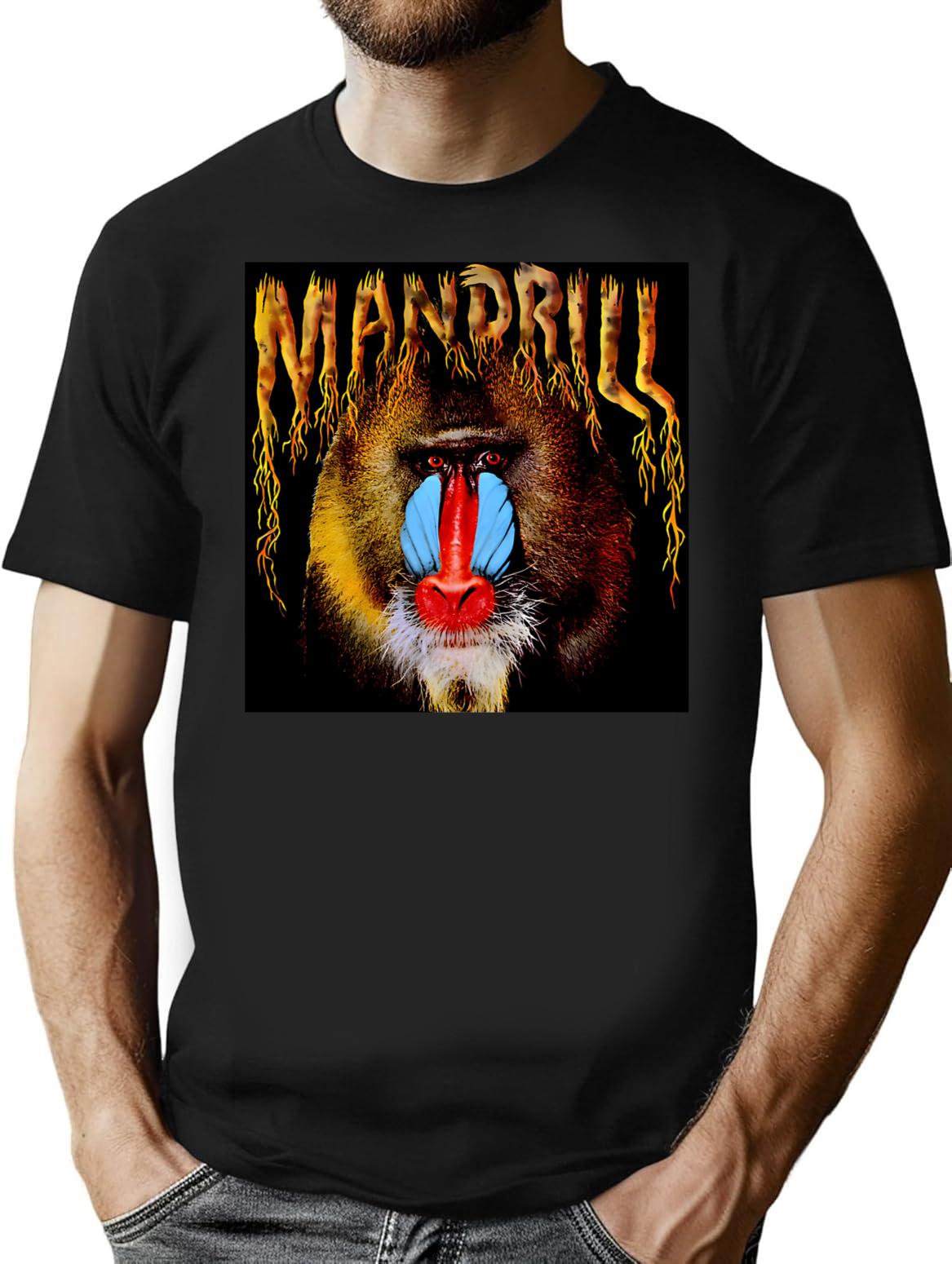 Monkey Funky T-Shirt for Men & Women, T-Shirts Graphic Tee - Black