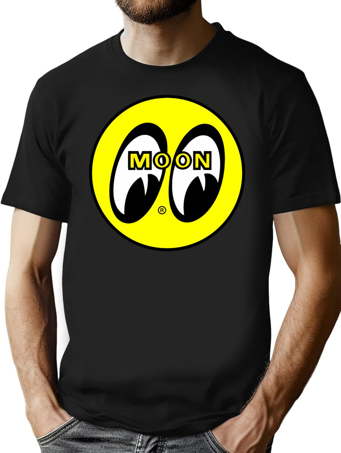 Moon Eyes Premium Heavyweight Cotton T-Shirt - Black