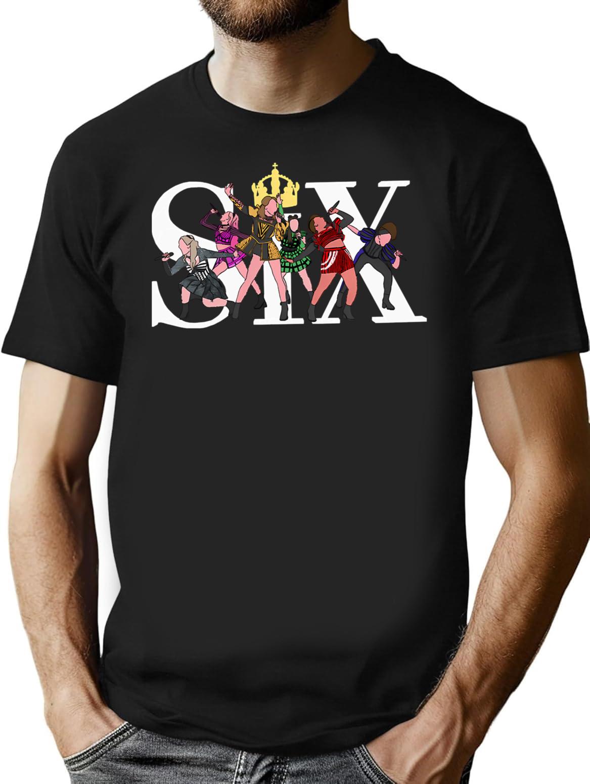 More Then Awesome Six Graphic For Fan T-Shirt for Men & Women, T-Shirts Graphic Tee - Black
