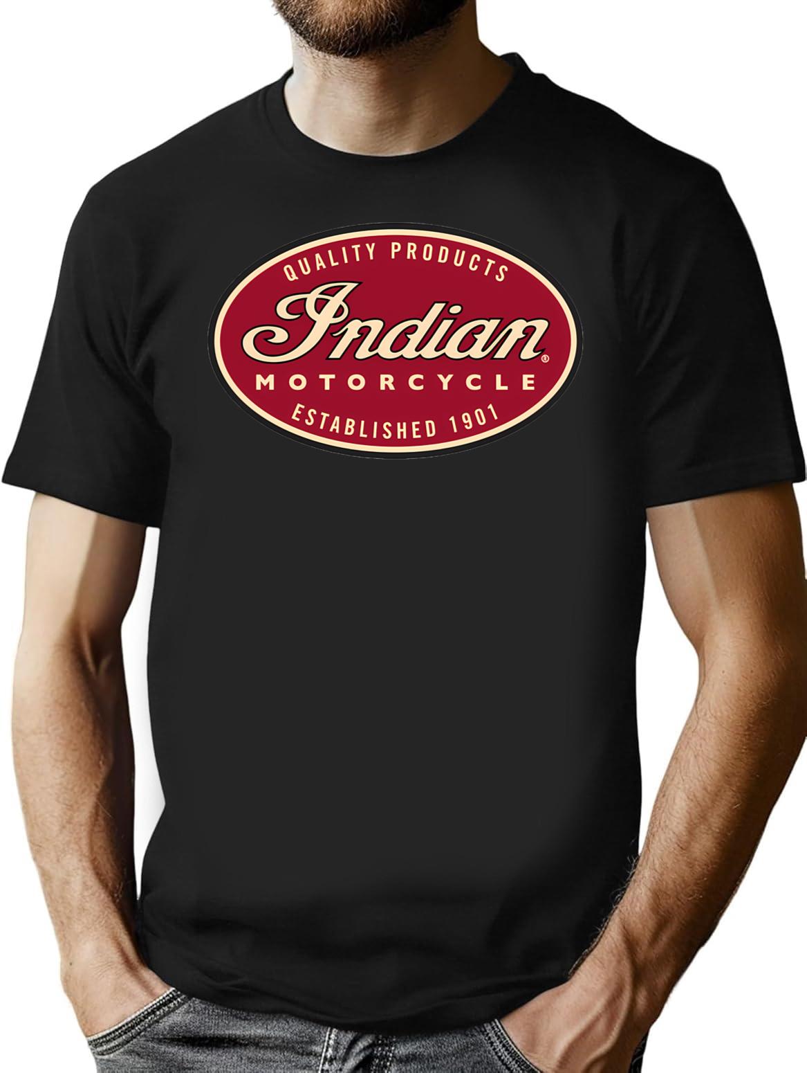 Motorcycle Enthusiast T-Shirt for Men & Women, T-Shirts Graphic Tee - Black