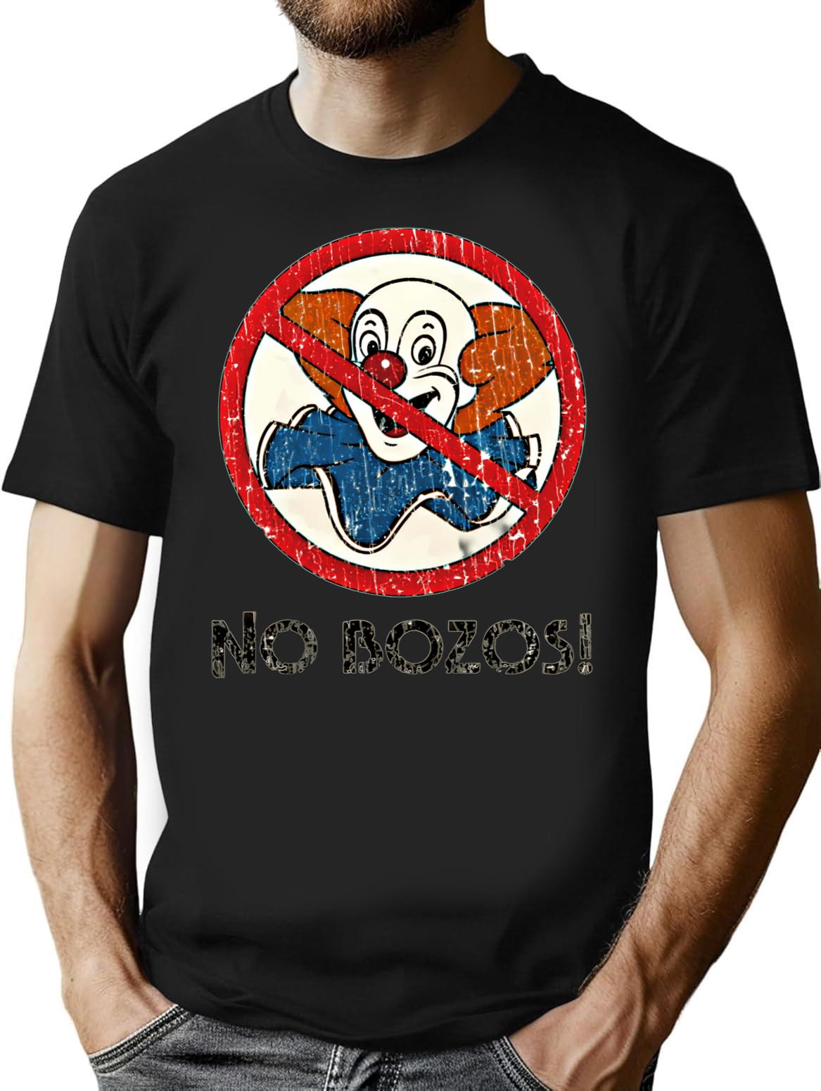 No Bozos Evh T-Shirt for Men & Women, T-Shirts Graphic Tee - Black