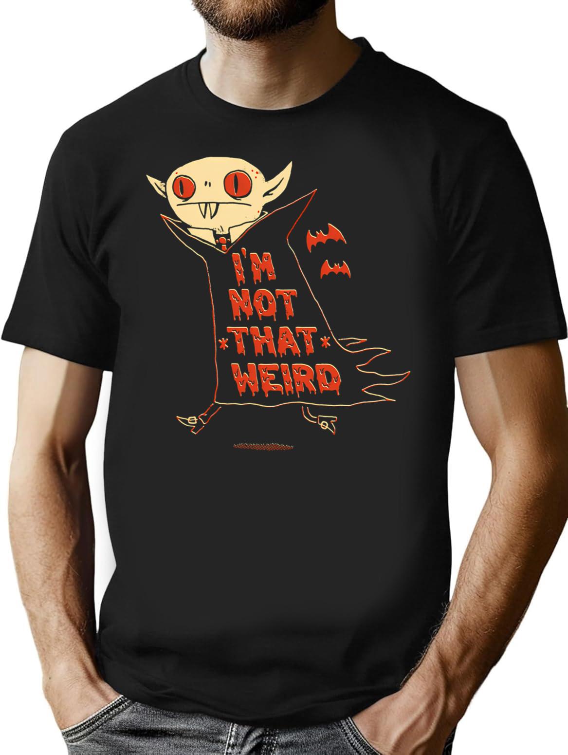 Not That Weird T-Shirt for Men & Women, T-Shirts Graphic Tee - Black