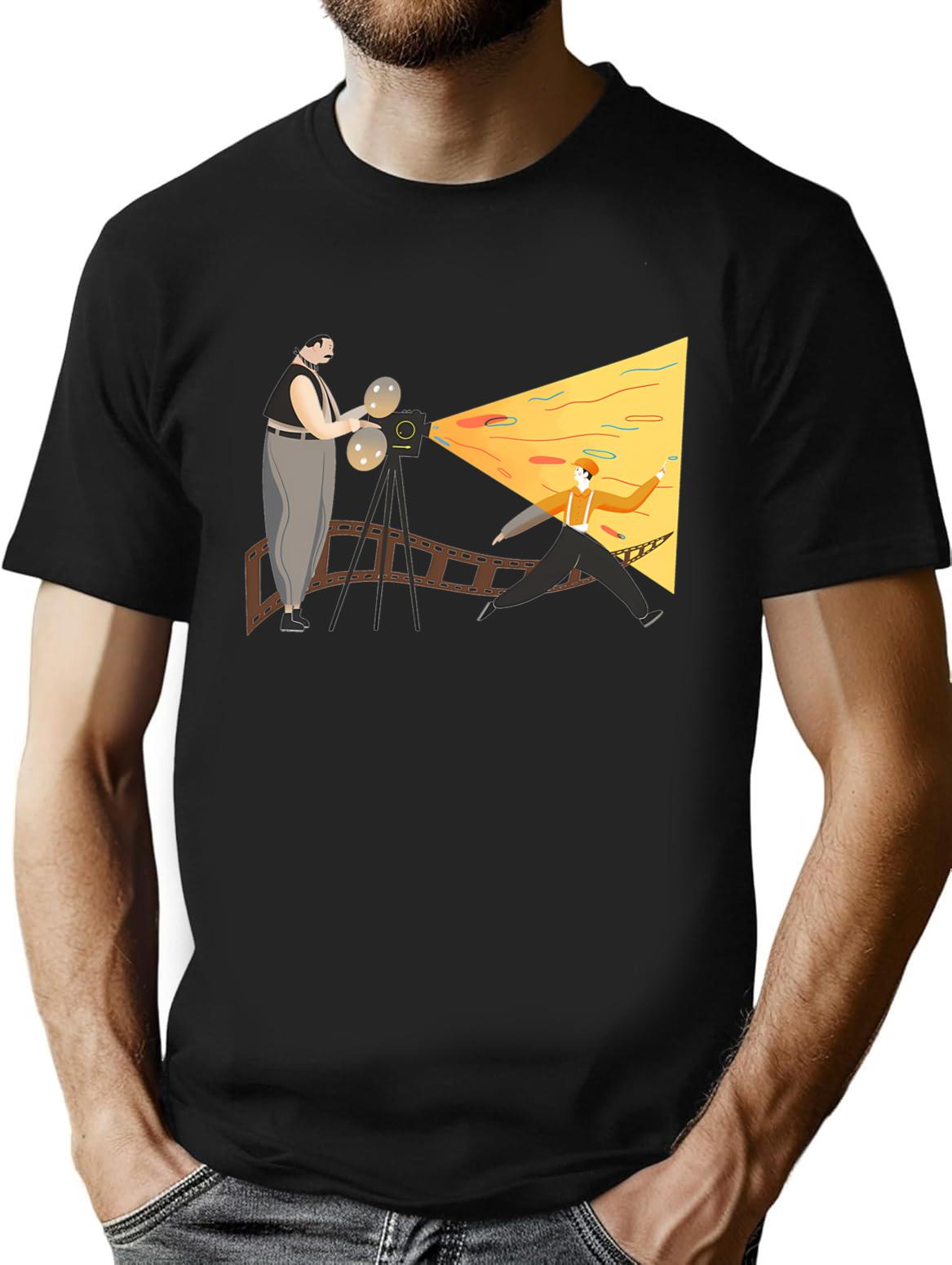 Nuovo Cinema Paradiso T-Shirt for Men & Women, T-Shirts Graphic Tee - Black