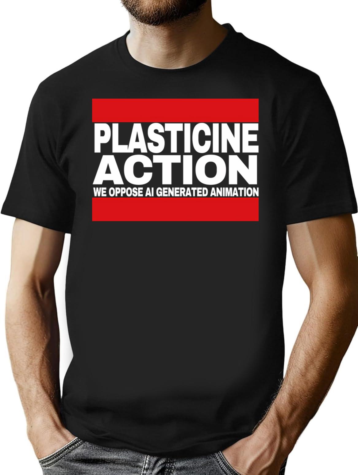 Plasticine Action. (1) T-Shirt for Men & Women, T-Shirts Graphic Tee - Black
