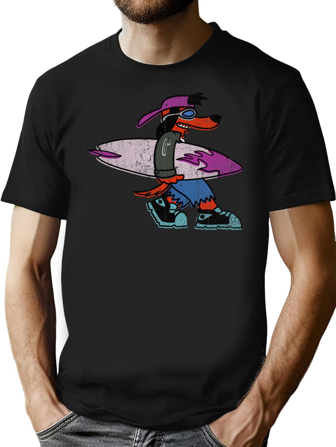 Poochie T-Shirt for Men & Women, T-Shirts Graphic Tee - Black