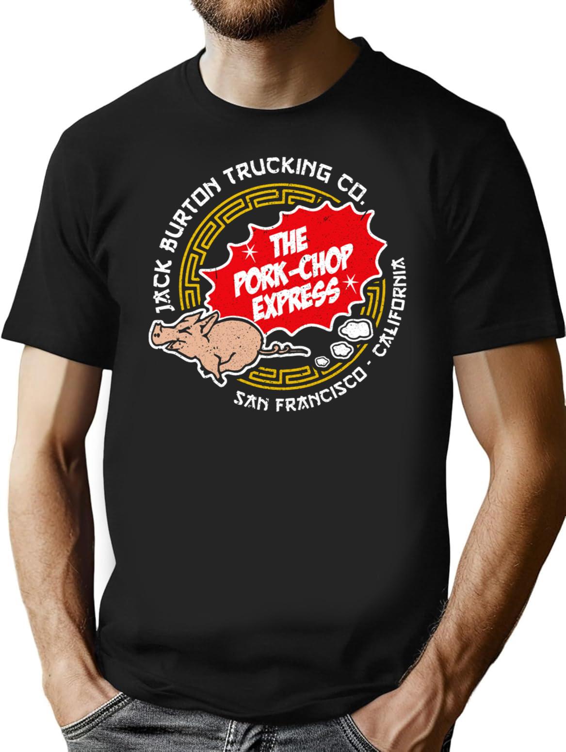 Pork Chop Express San Francisco Premium Heavyweight Cotton T-Shirt - Black
