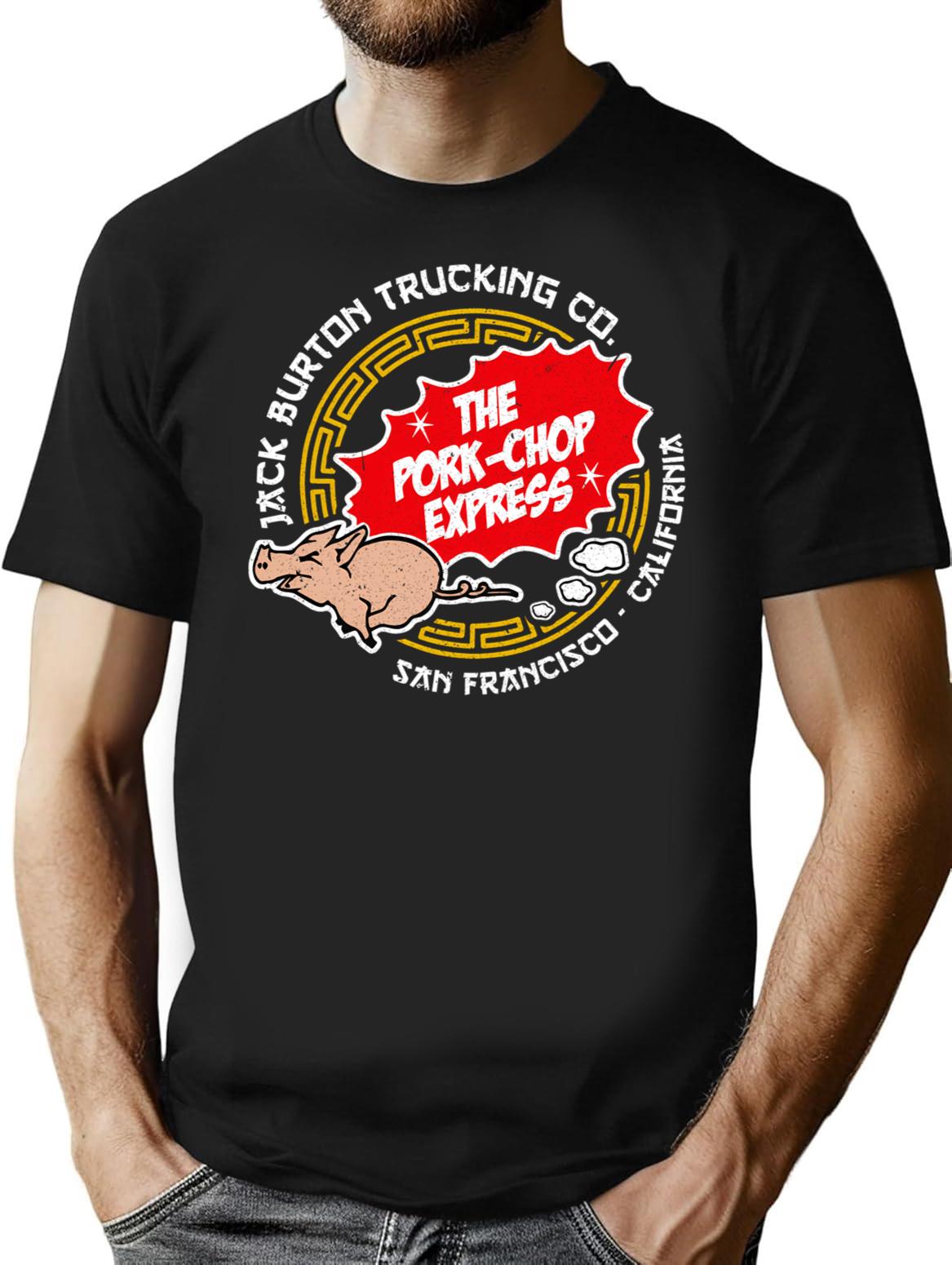 Pork Chop Express San Francisco Premium Heavyweight Cotton T-Shirt - Black