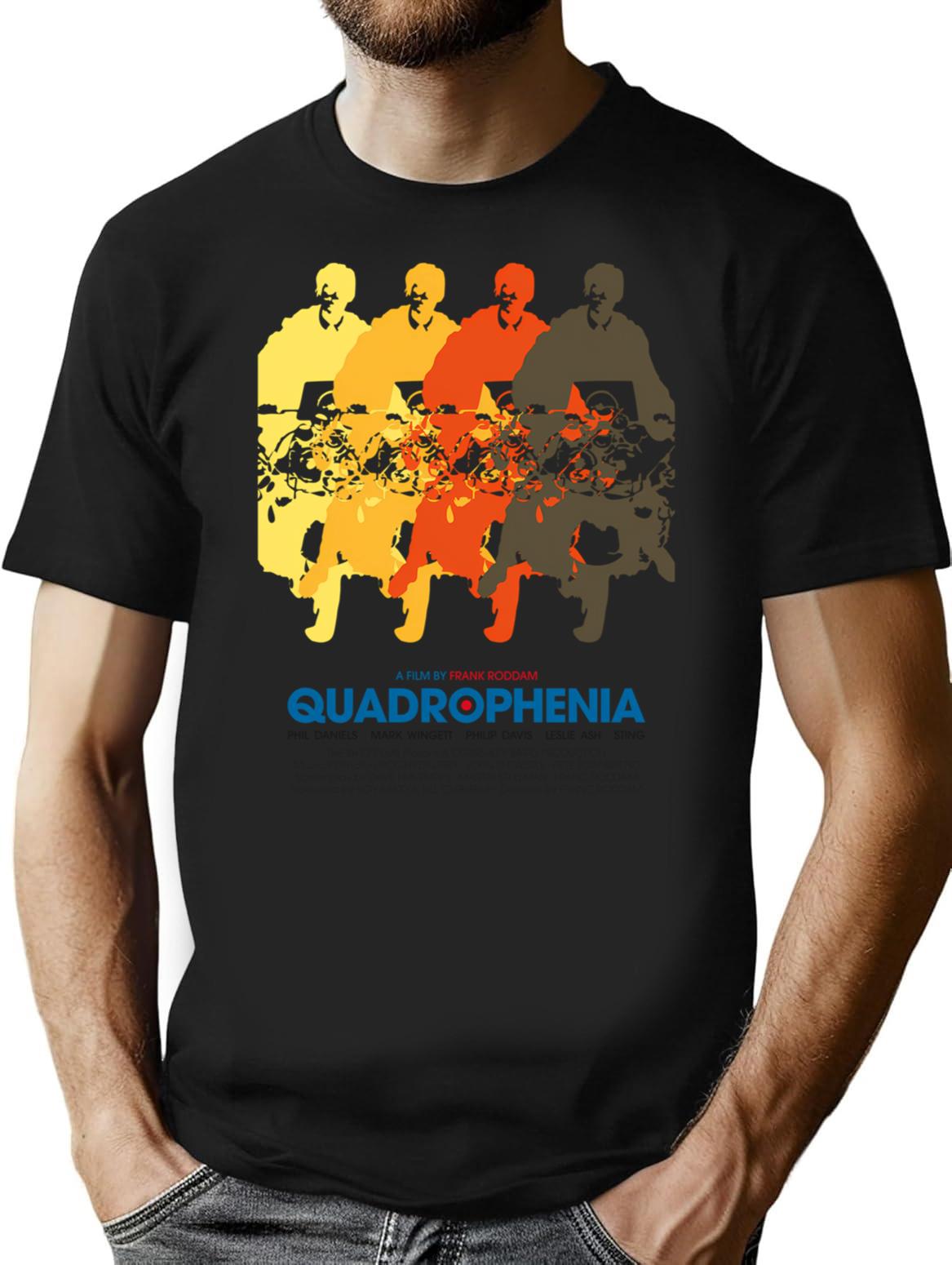 Quadrophenia T-Shirt for Men & Women, T-Shirts Graphic Tee - Black