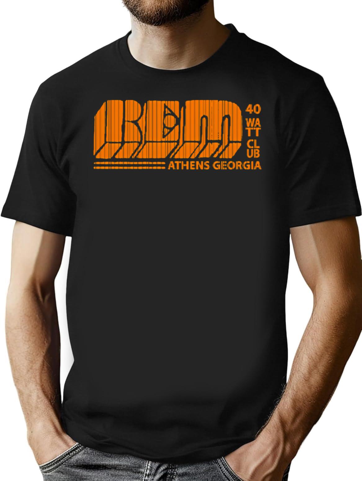 R E M T Shirt Vintage Rem T-Shirt for Men & Women, T-Shirts Graphic Tee - Black