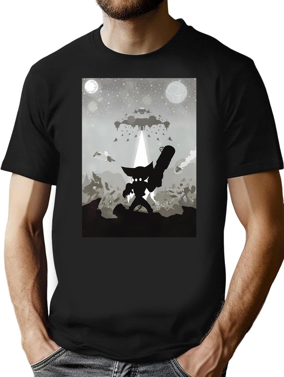 Ratchet And Clank - Showdown T-Shirt for Men & Women, T-Shirts Graphic Tee - Black