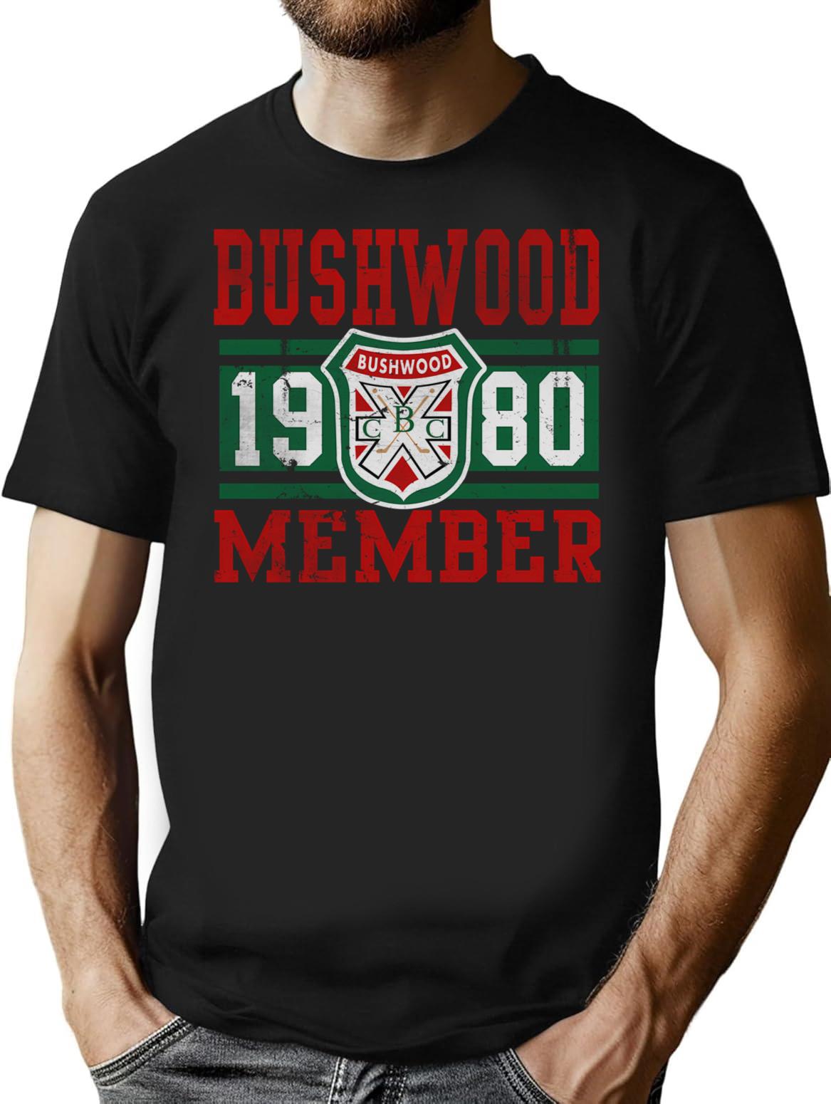 Retro Bushwood 1980 Member T-Shirt for Men & Women, T-Shirts Graphic Tee - Black