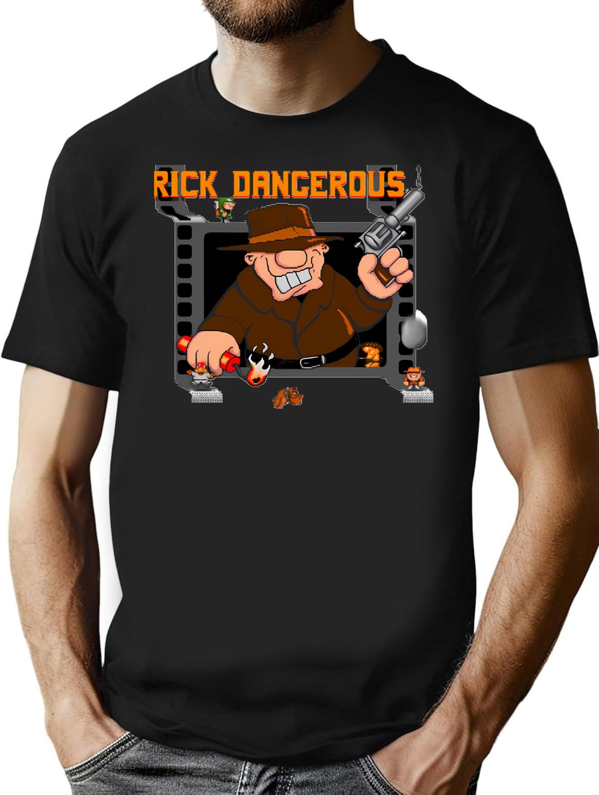Rick Dangerous Essential T Shirt T-Shirt for Men & Women, T-Shirts Graphic Tee - Black