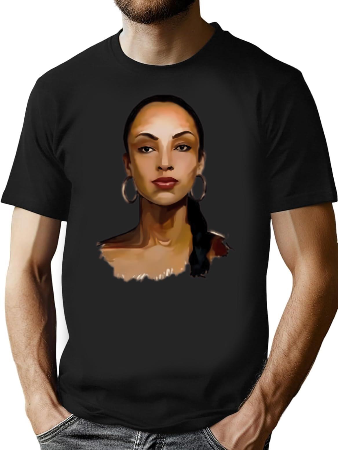 Sade Vitage 90S Classic T Shirt T-Shirt for Men & Women, T-Shirts Graphic Tee - Black