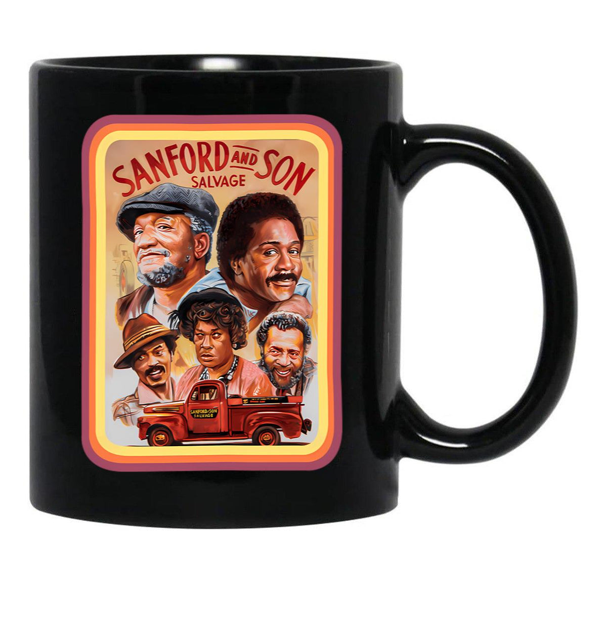 Sanford And Son Black Coffee Mug, Gift Coffee Mug - Black