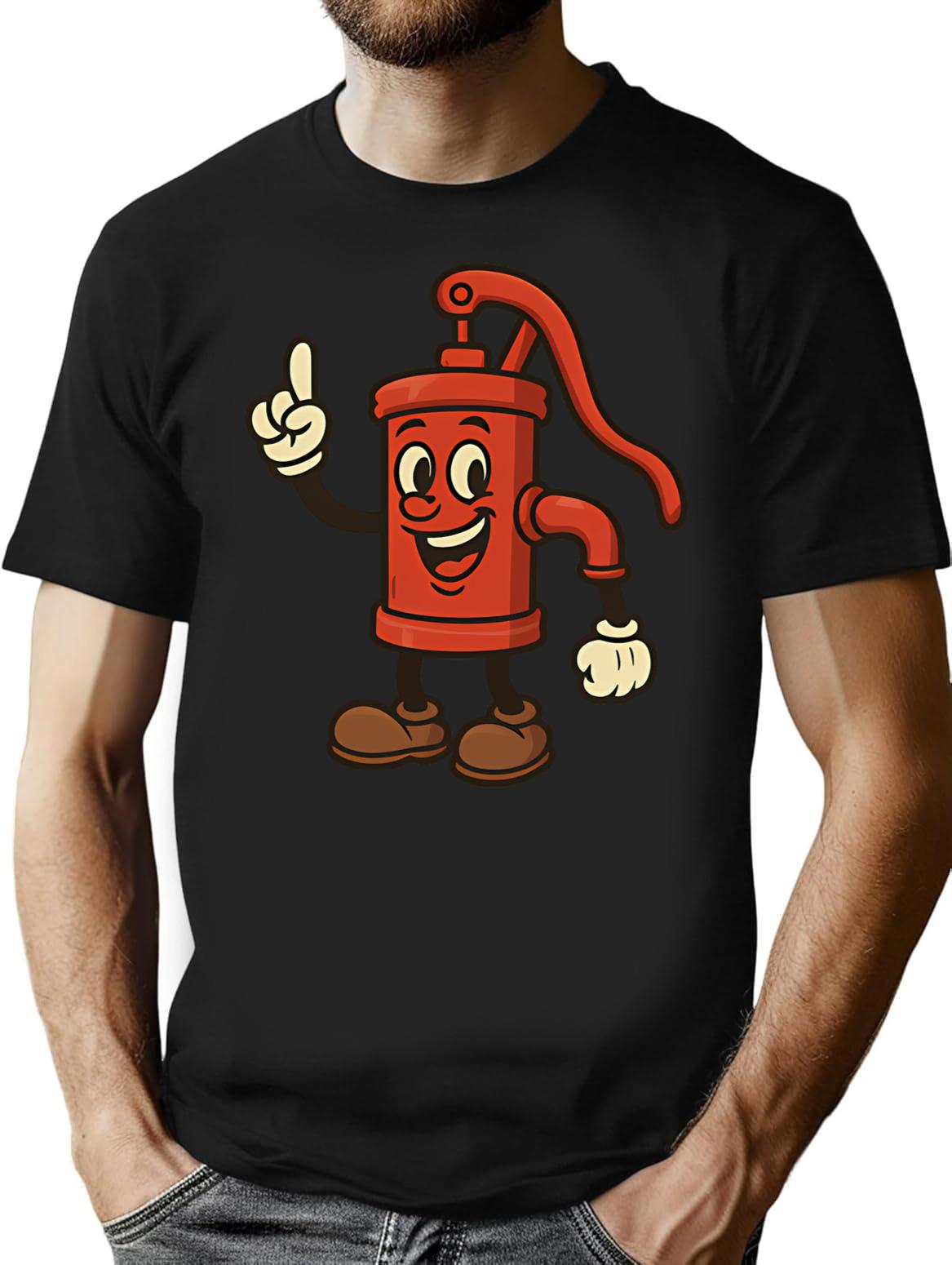 Satoshi'S Spigot Meme Mascot T-Shirt for Men & Women, T-Shirts Graphic Tee - Black