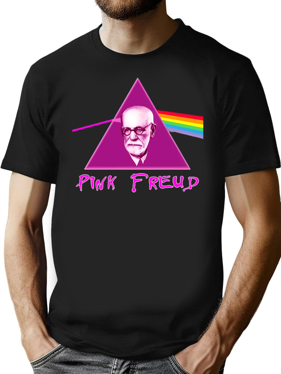 Sigmund Freud Big T-Shirt for Men & Women, T-Shirts Graphic Tee - Black