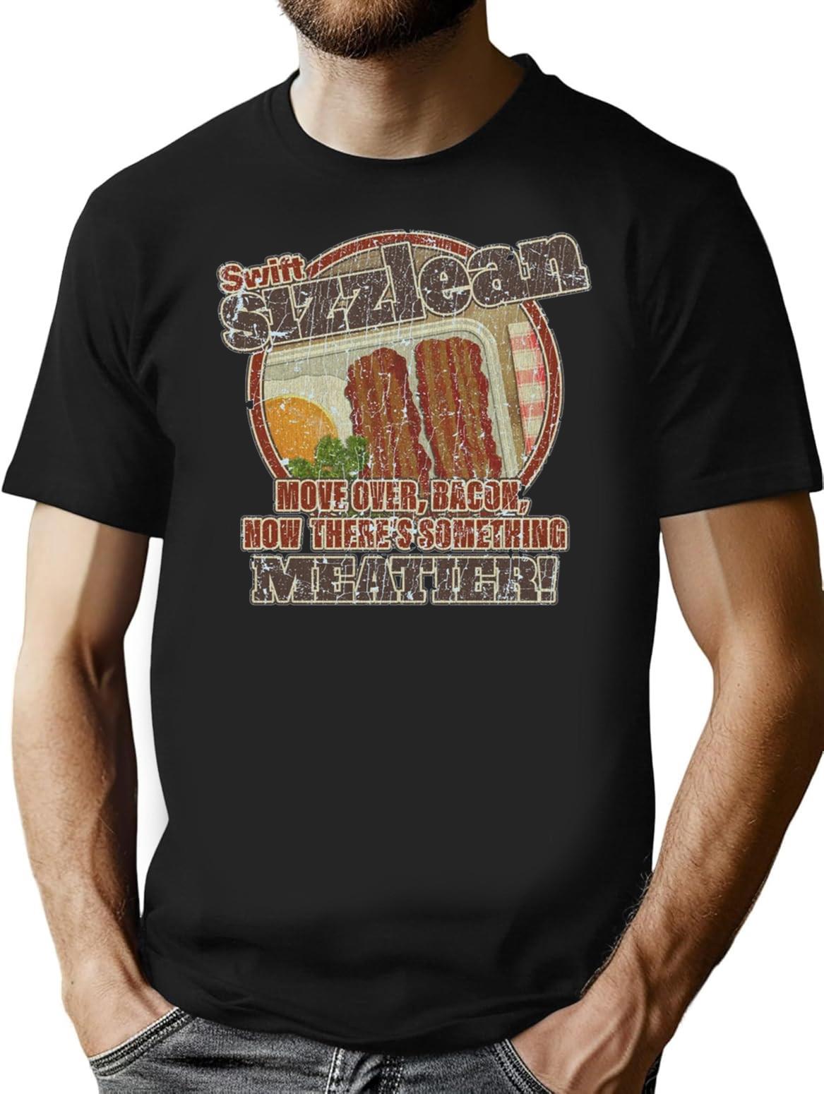 Sizzlean 1977 Premium Heavyweight Cotton T-Shirt - Black