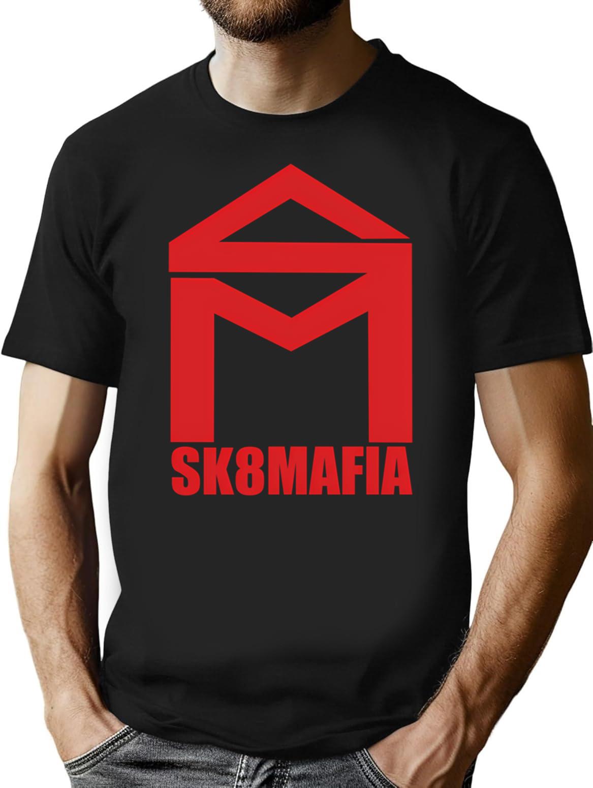 Sk8Mafia Vintage T-Shirt for Men & Women, T-Shirts Graphic Tee - Black