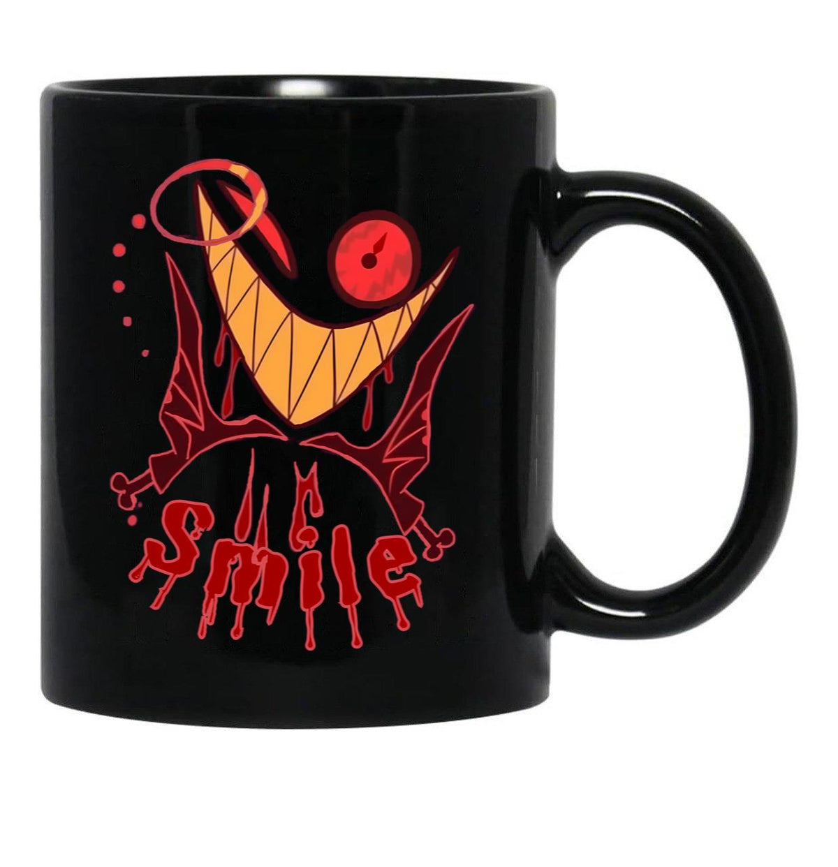 Smile Black Coffee Mug, Gift Coffee Mug - Black