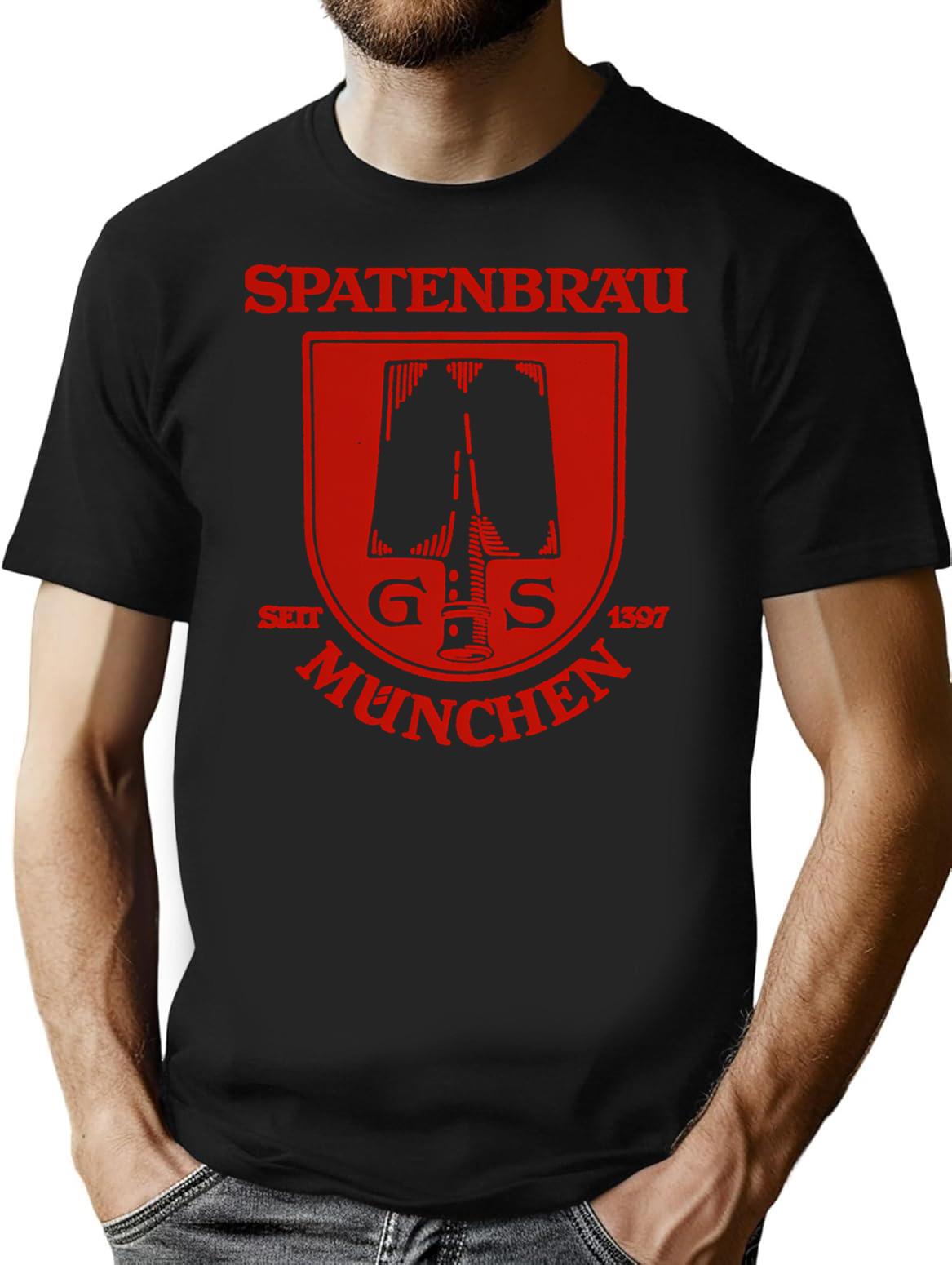 Spatenbrau T-Shirt for Men & Women, T-Shirts Graphic Tee - Black