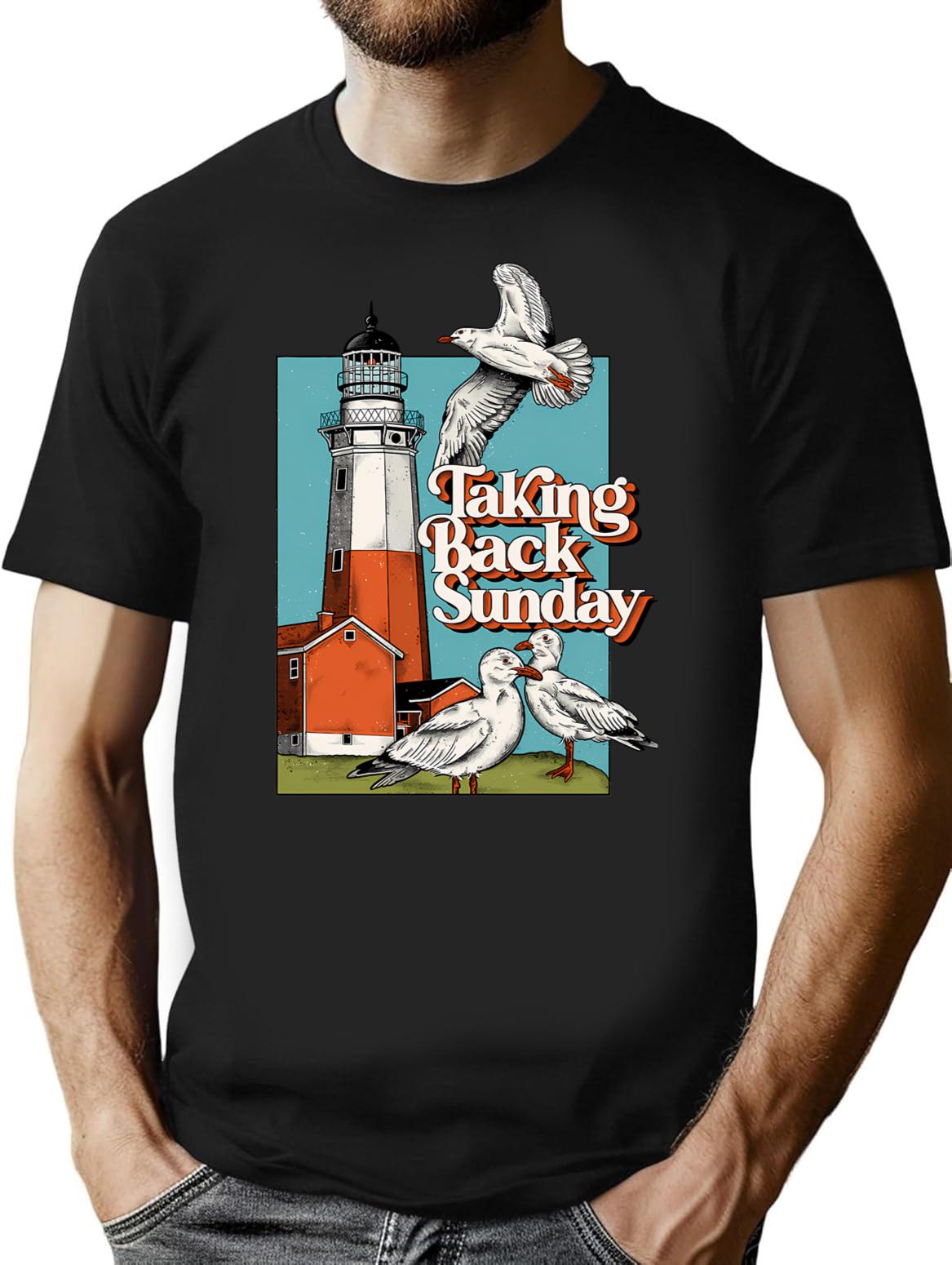 Taking Back Sunday T-Shirt for Men & Women, T-Shirts Graphic Tee - Black