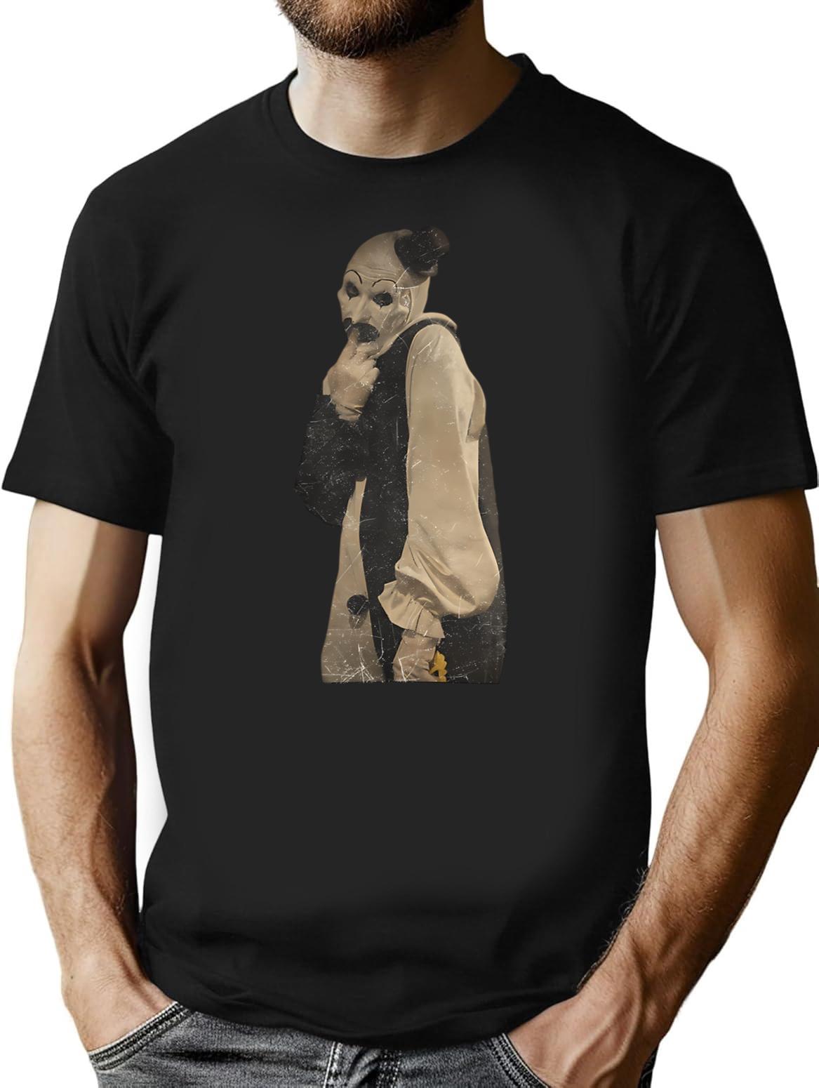Terrifier Art The Clown Sassy Horror Villain T-Shirt for Men & Women, T-Shirts Graphic Tee - Black