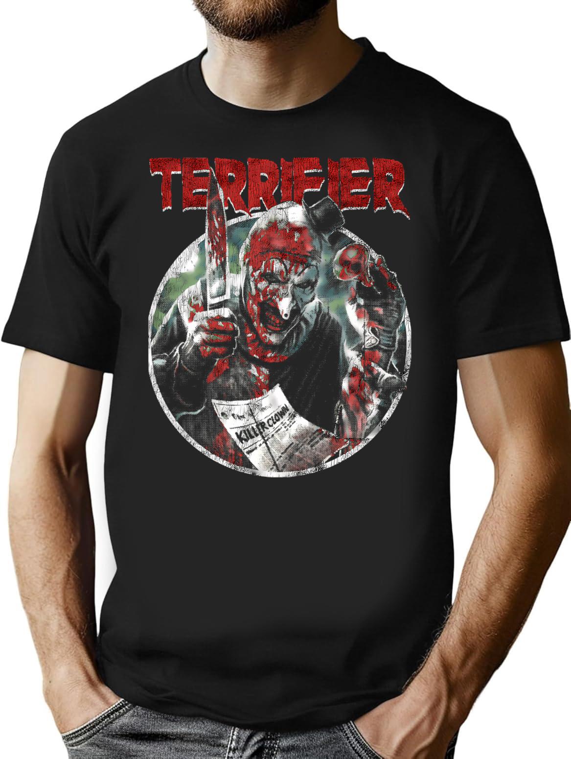 Terrifier T-Shirt for Men & Women, T-Shirts Graphic Tee - Black