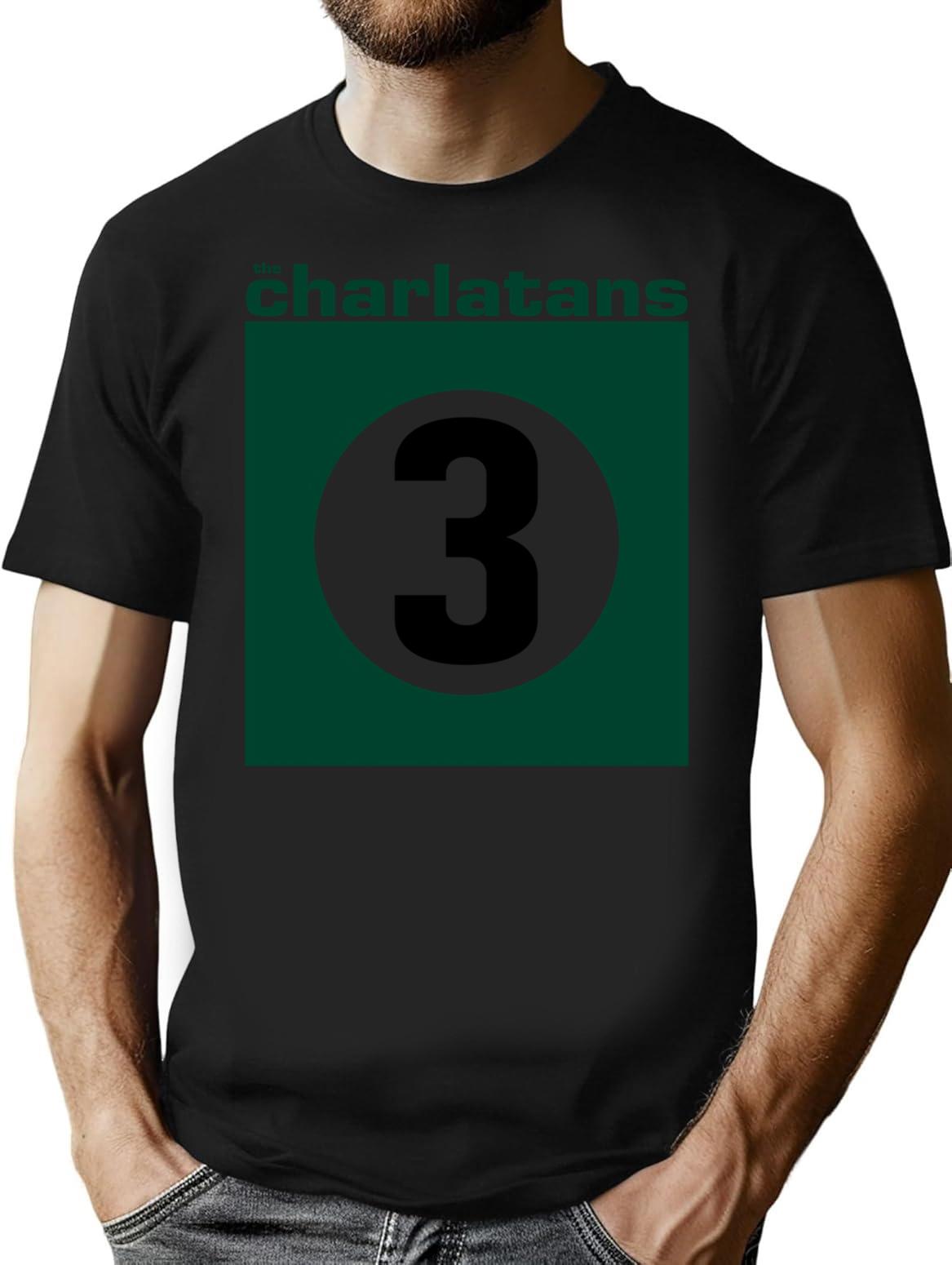 The Charlatans 3 Up To Our Hips Some Friendly Tellin' Stories Vintage Britpop T-Shirt for Men & Women, T-Shirts Graphic Tee - Black