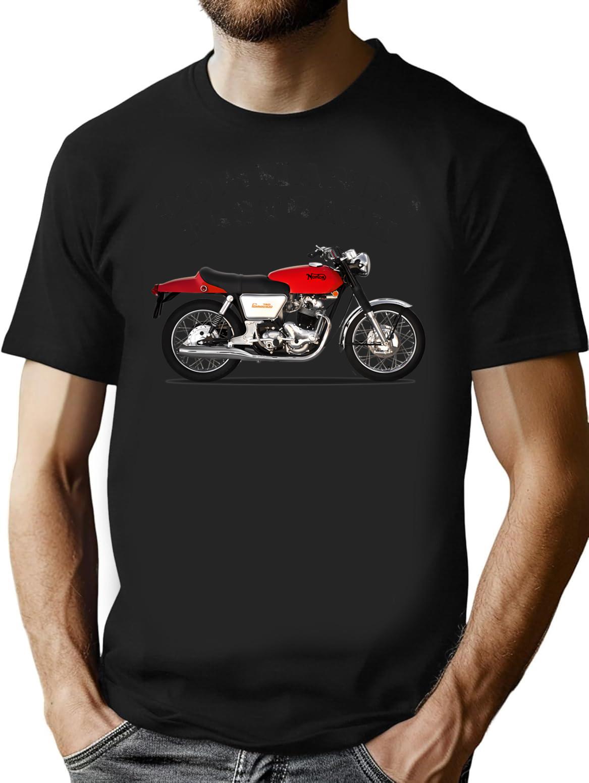 The Commando Fastback T-Shirt for Men & Women, T-Shirts Graphic Tee - Black
