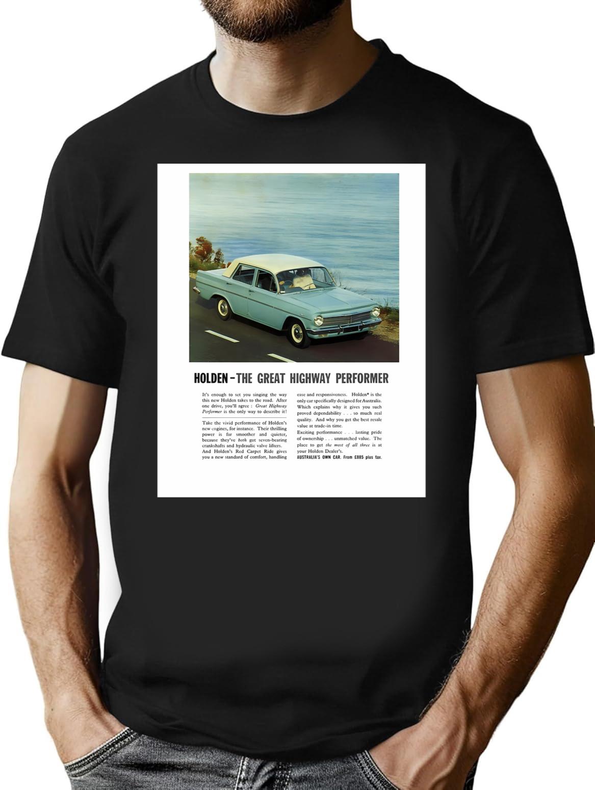 The Eh Holden Sedan T-Shirt for Men & Women, T-Shirts Graphic Tee - Black