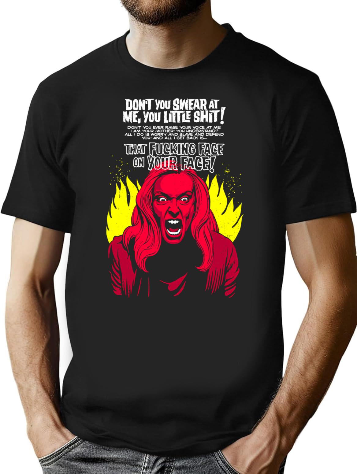 The Face T-Shirt for Men & Women, T-Shirts Graphic Tee - Black