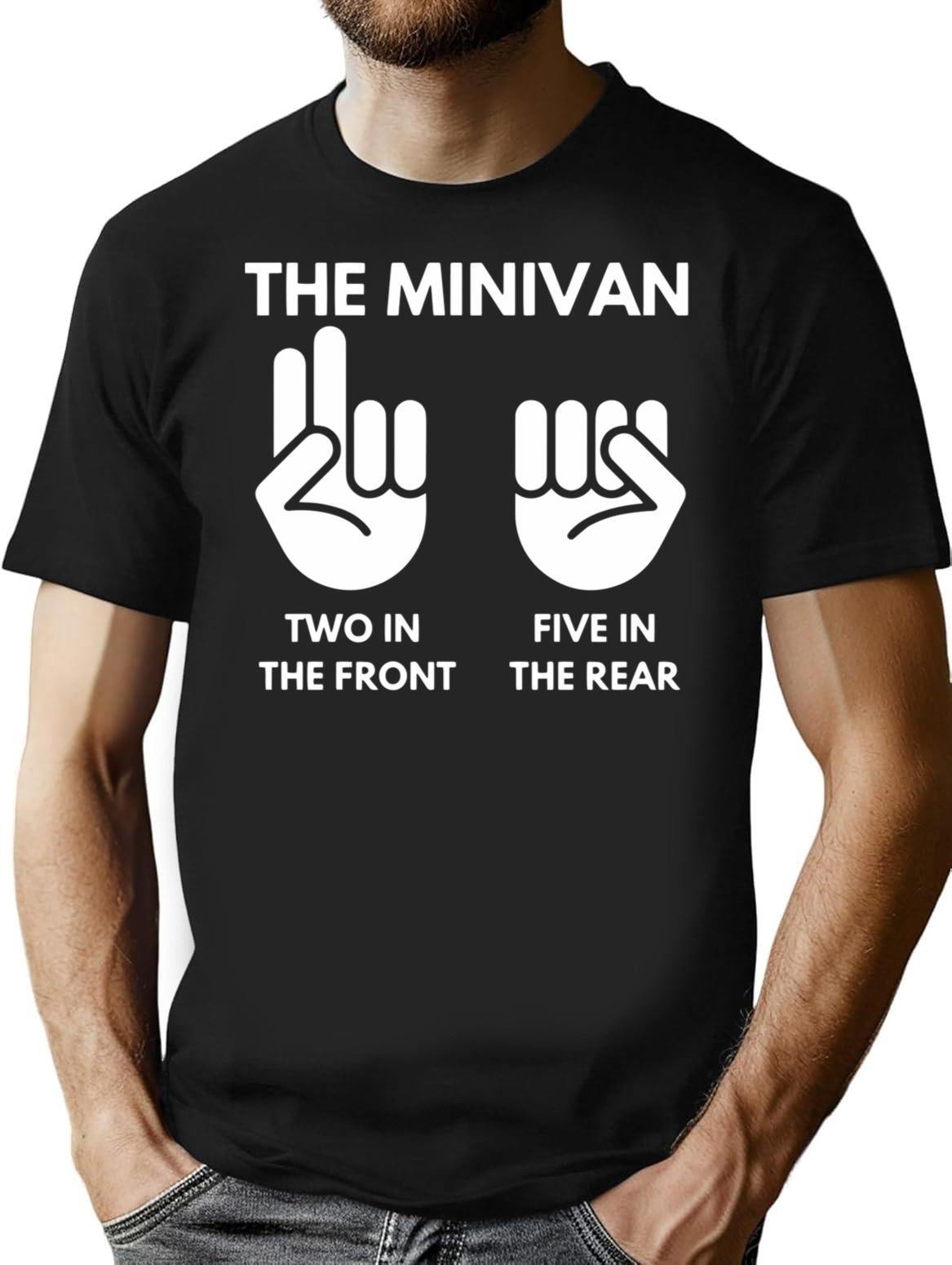 The Minivan T-Shirt for Men & Women, T-Shirts Graphic Tee - Black
