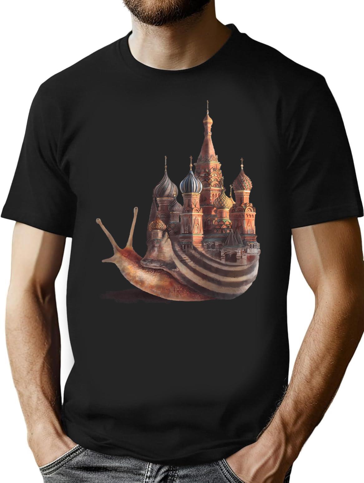 The Snail'S Daydream T-Shirt for Men & Women, T-Shirts Graphic Tee - Black