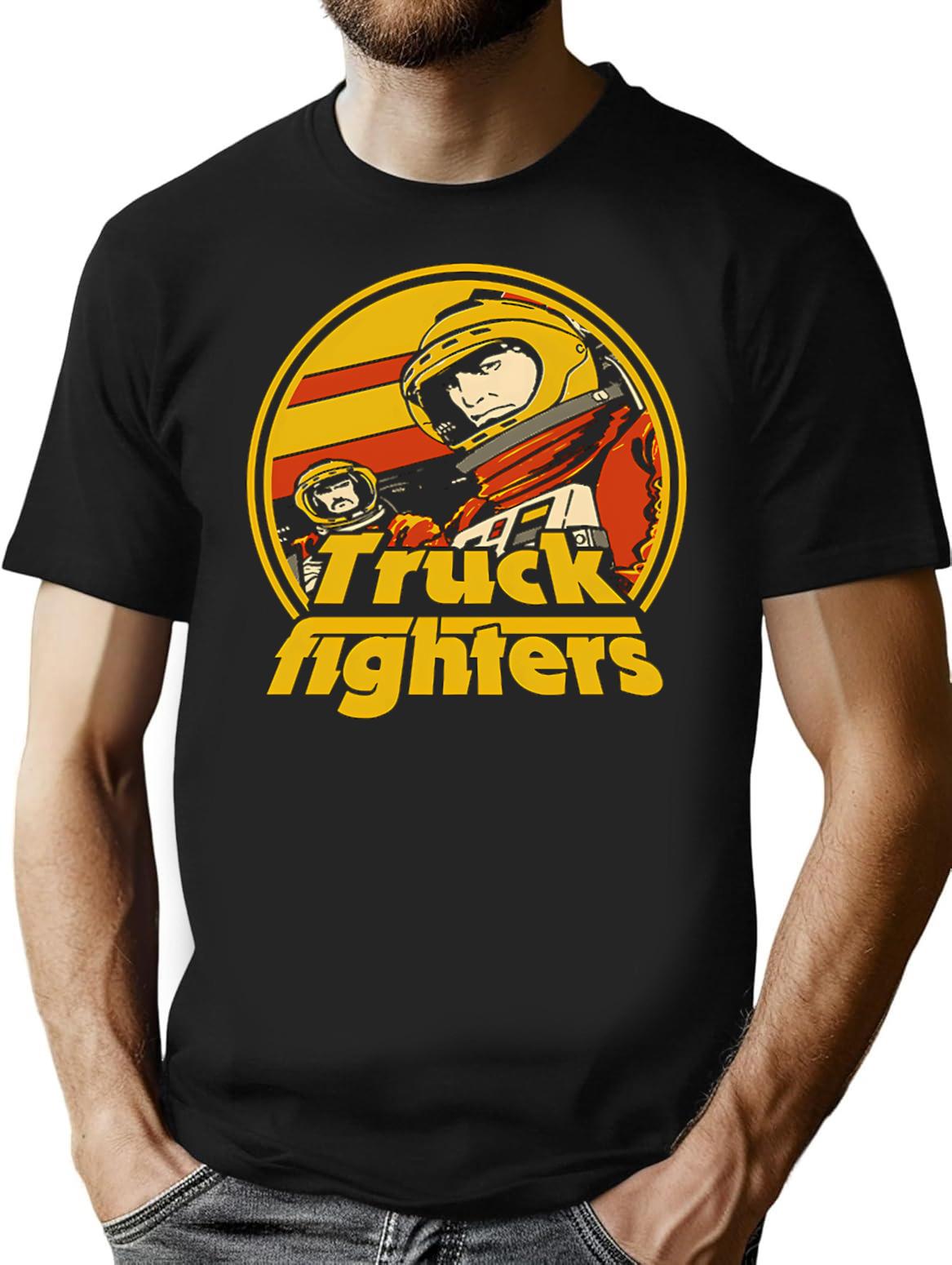The Truckfighters Astronauts Vintage T-Shirt for Men & Women, T-Shirts Graphic Tee - Black