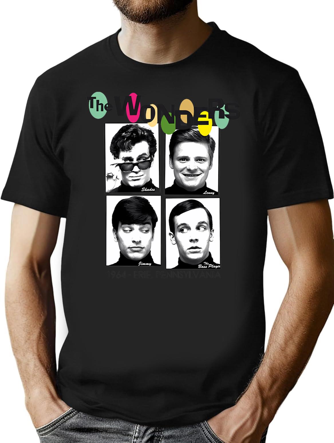 The Wonders T-Shirt for Men & Women, T-Shirts Graphic Tee - Black