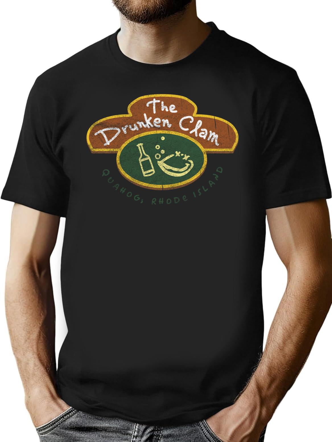 The drunken clam Premium Heavyweight Cotton T-Shirt - Black